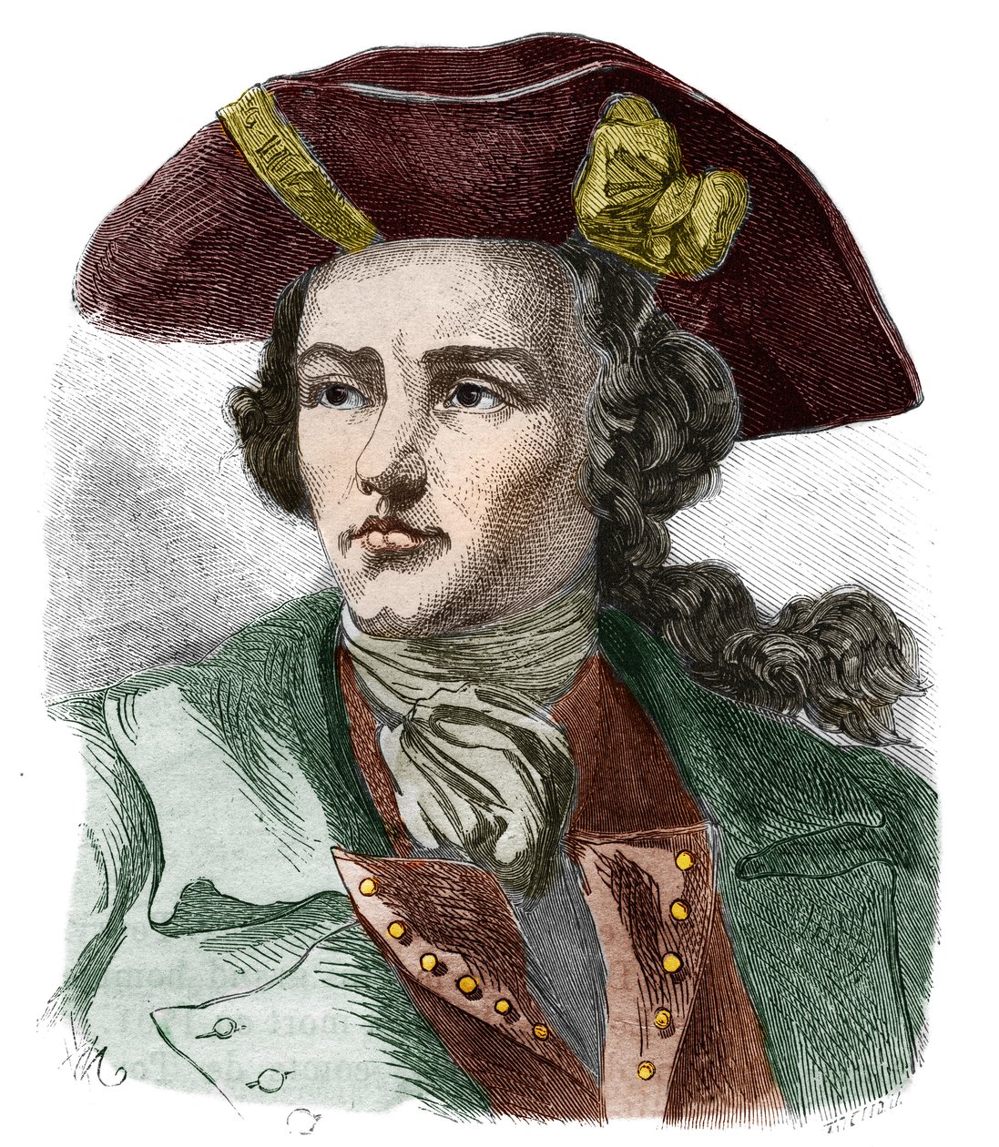 Retrato de Jacques Cassard, marinero francés de Anonymous Anonymous