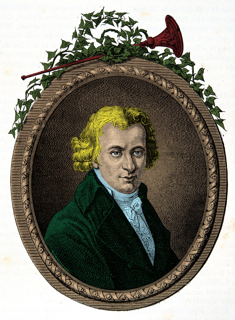 Retrato de Jean Baptiste Cant Hanet, llamado Clery (1759-1809) ayuda de cámara del Rey Luis XVI durante su cautiverio en el Templo, Grabado, Colección privada de Anonymous Anonymous