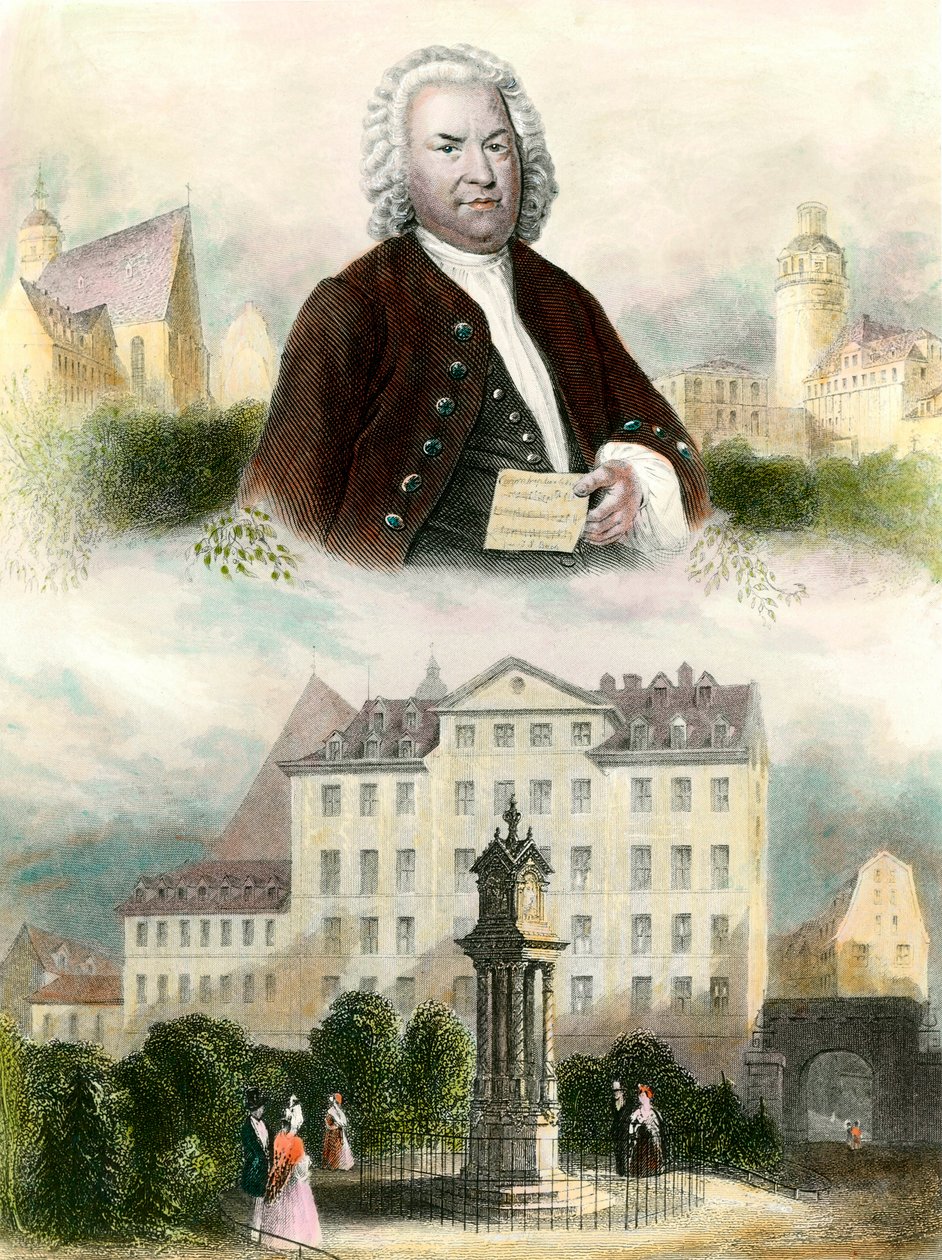 Retrato de Johann Sebastian Bach de Anonymous Anonymous
