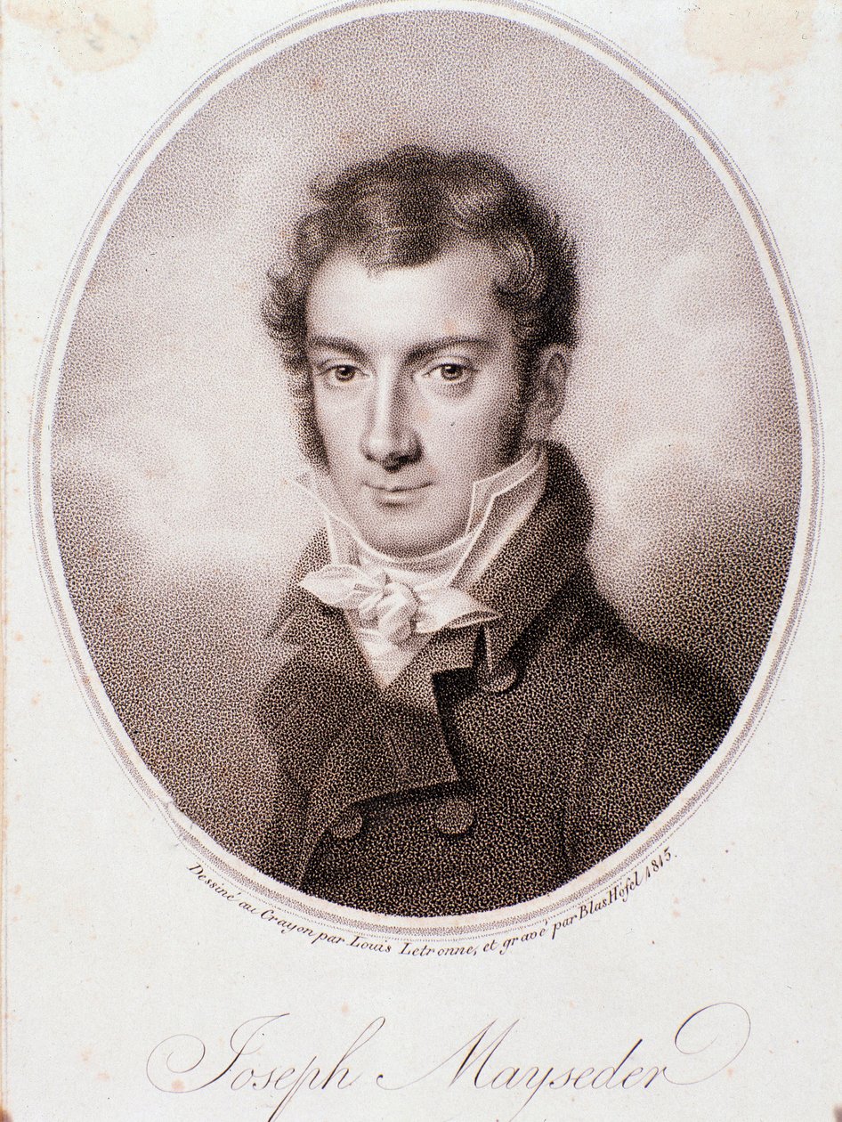 Retrato de Joseph Mayseder (litografía) de Anonymous Anonymous
