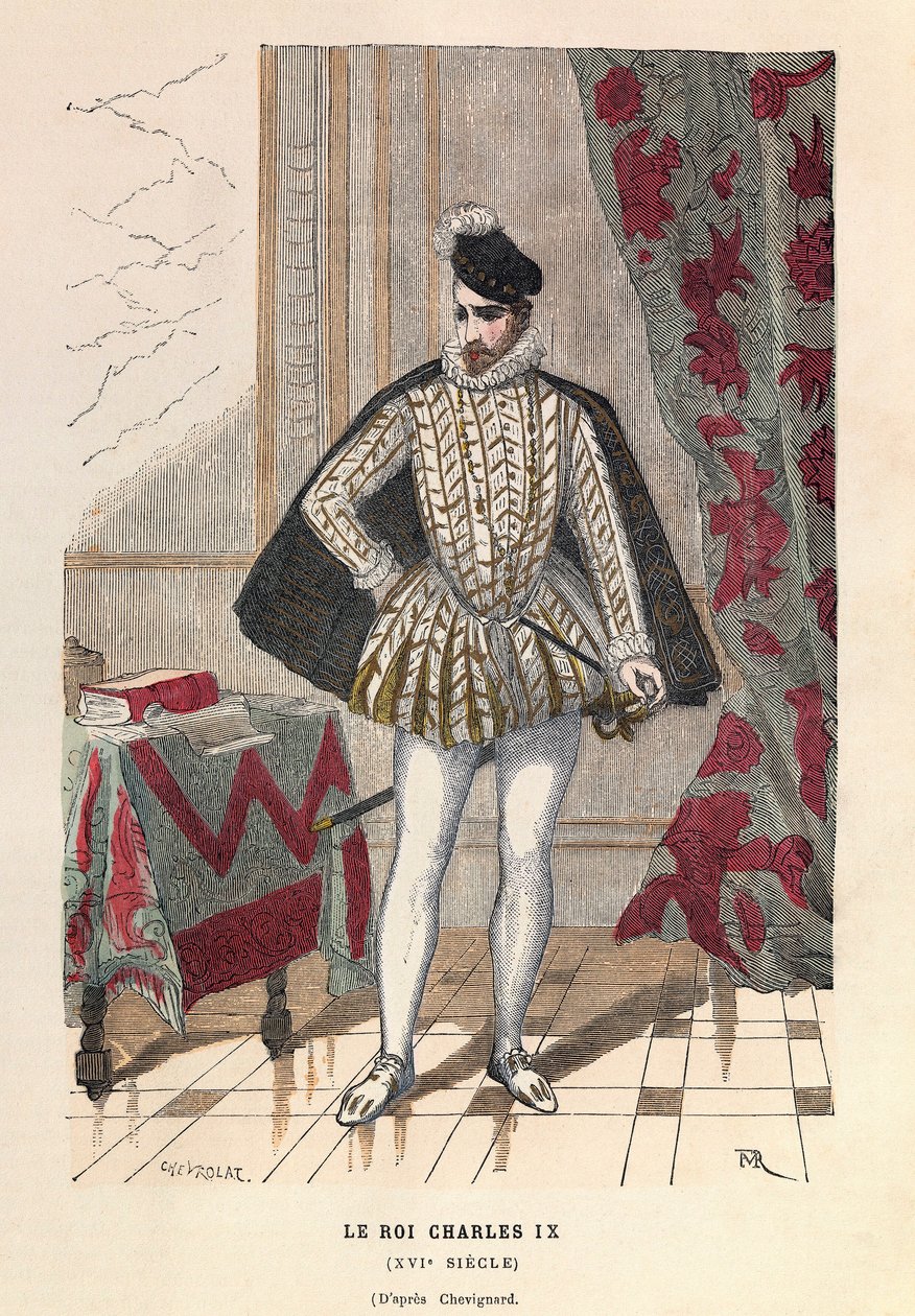 Retrato del Rey Carlos IX (1550 - 1574) - colección privada de Anonymous Anonymous