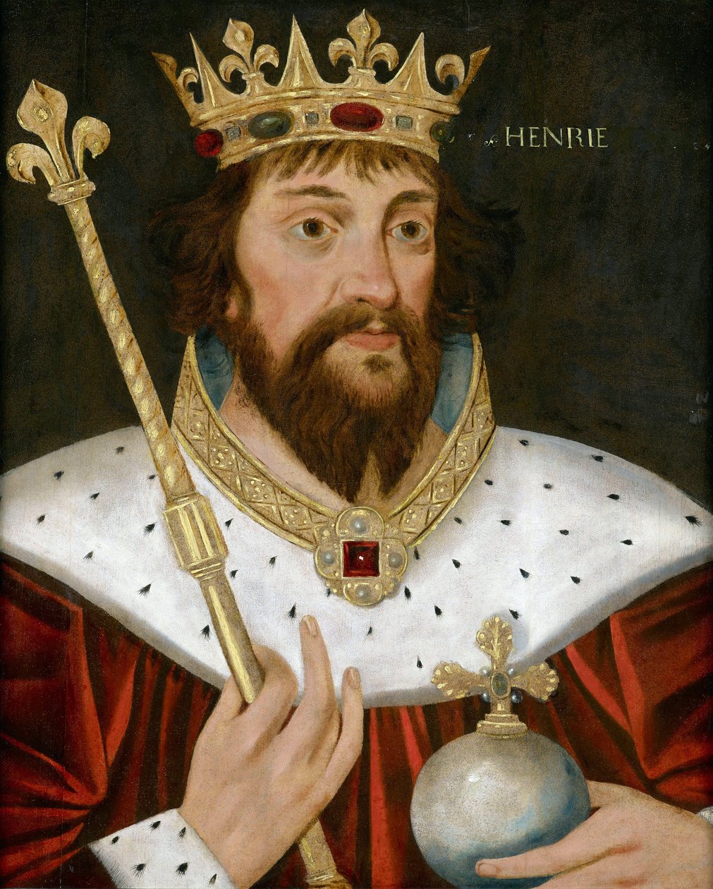 Retrato del rey Enrique I de Inglaterra (1068-1135) de Anonymous Anonymous