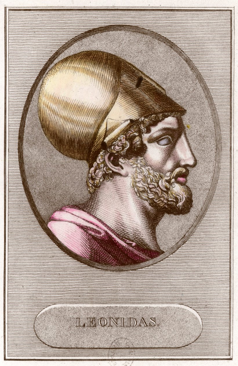 Retrato de Leónidas I, Rey de Esparta (491 a.C. - 480 a.C.) de Anonymous Anonymous