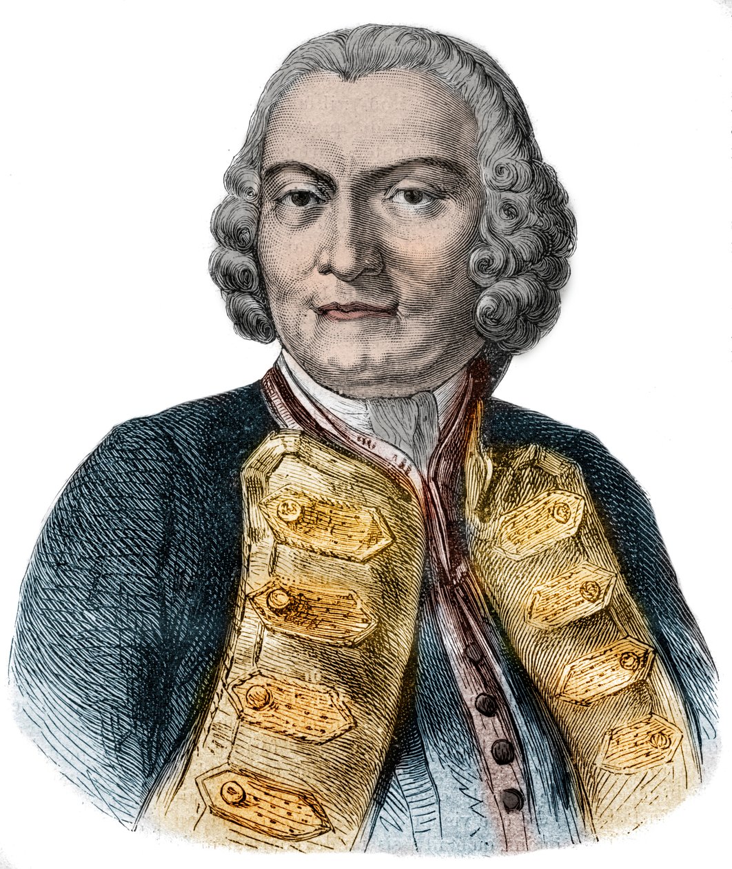 Retrato de Lord George Anson (1697-1762) almirante británico y aristócrata adinerado conocido por su circunnavegación del globo de Anonymous Anonymous