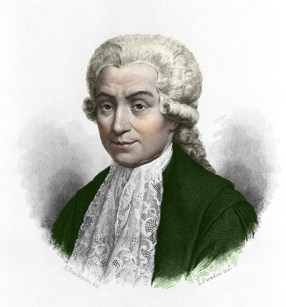 Retrato de Luigi Galvani (1737-1798), físico y médico italiano de Anonymous Anonymous