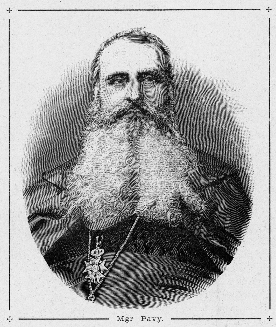 Retrato de Monseñor Louis-Antoine-Augustin Pavy (1805-1866), obispo de Argel. Grabado en “Les Missions Catholiques au XIXeme Siecle” de Louis-Eugene Louvet. Colección privada. de Anonymous Anonymous