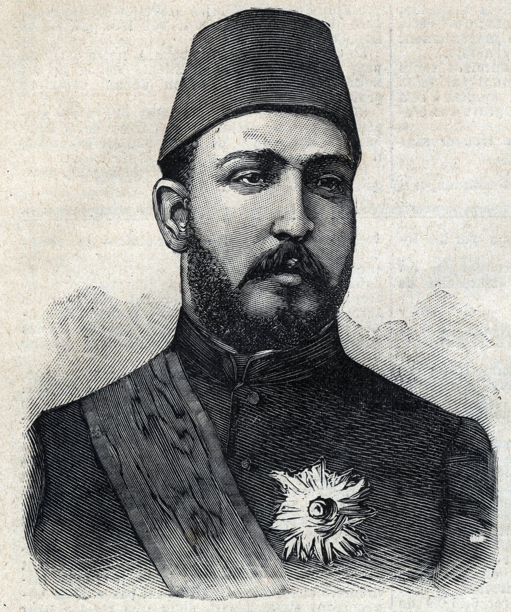 Retrato de Muhammad Tawfiq (o Mohammed Tawfik) de Anonymous Anonymous