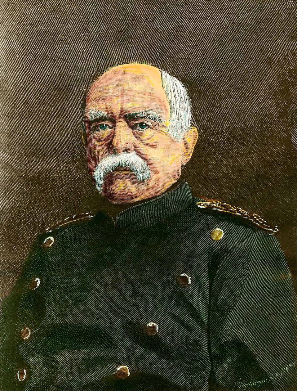 Retrato de Otto Von Bismarck (1815-1898) Canciller de Prusia de Anonymous Anonymous