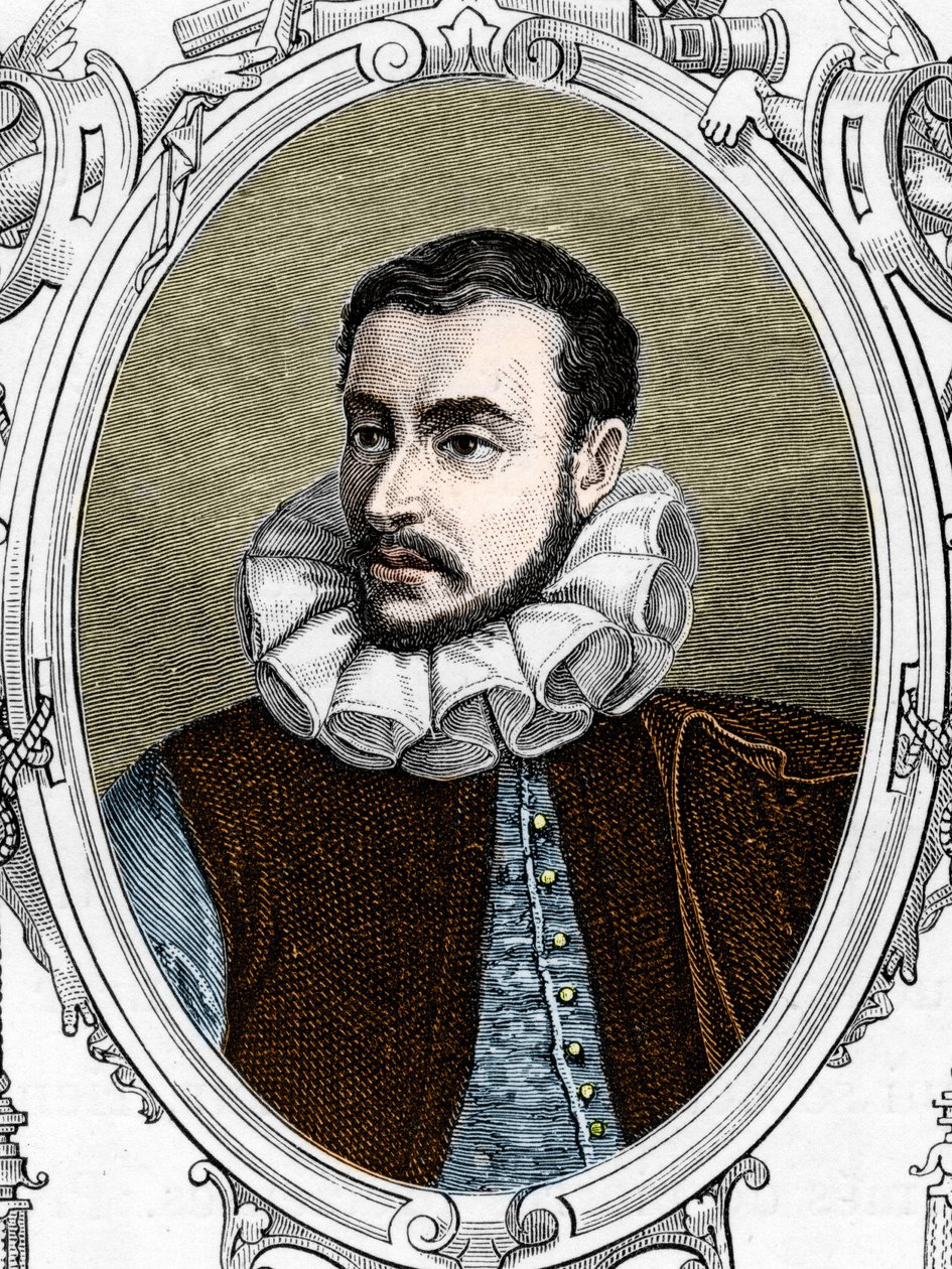 Retrato de Paolo Caliari llamado Paolo Veronese (1528-1588) pintor italiano. Grabado de 1859 en “las galerías de Europa - Italia” por Armengaud. de Anonymous Anonymous