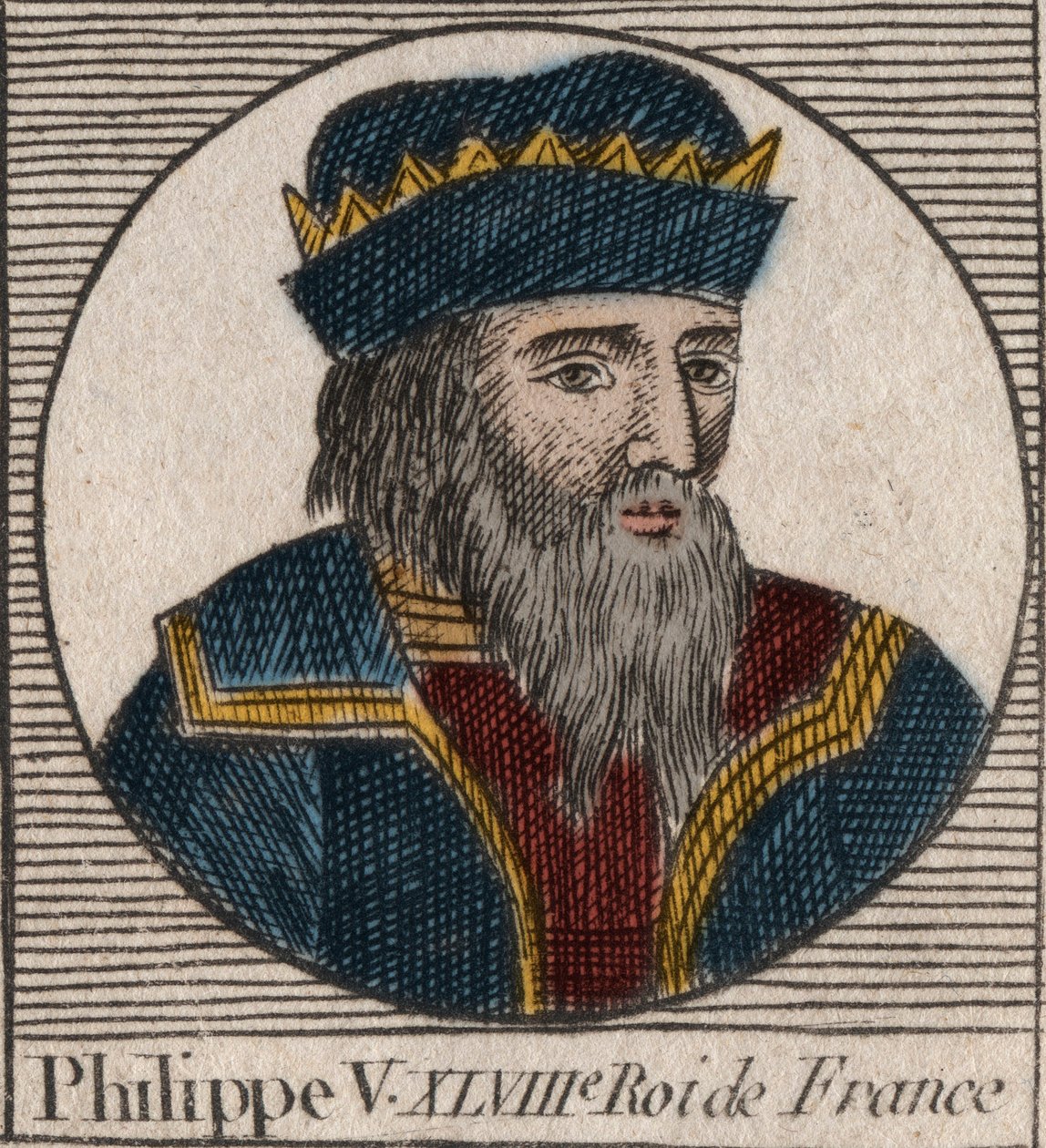Retrato de Felipe V el Largo (1294-1322), Rey de Francia - Philippe V (1294-1322) 