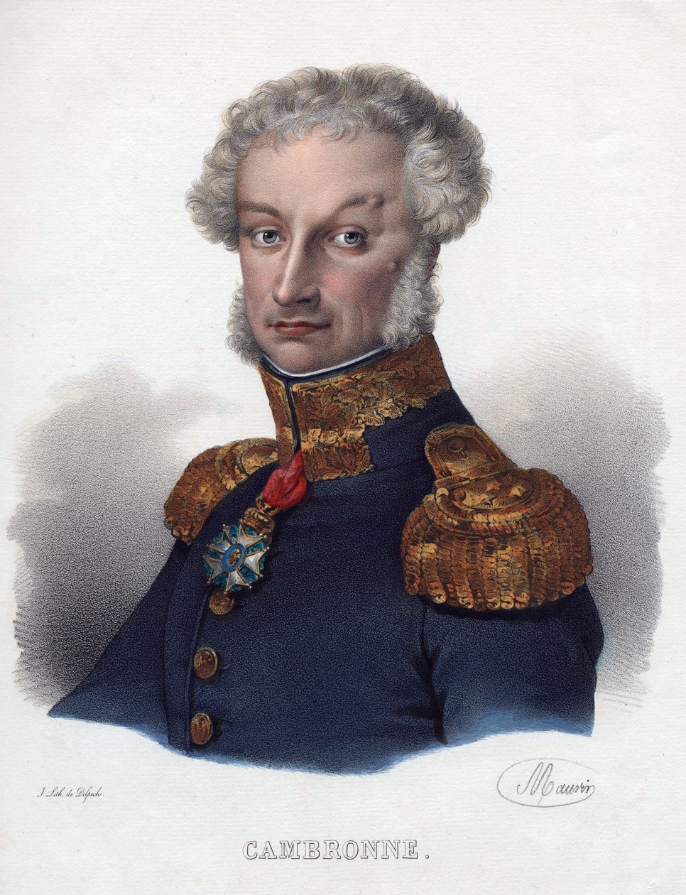 Retrato de Pierre Cambronne de Anonymous Anonymous