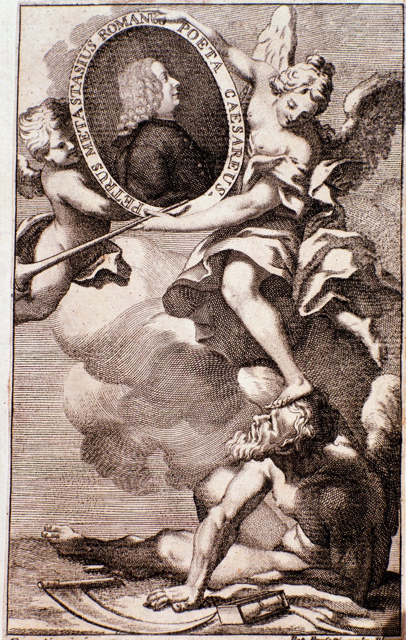 Retrato de Pietro Metastasio (grabado) de Anonymous Anonymous