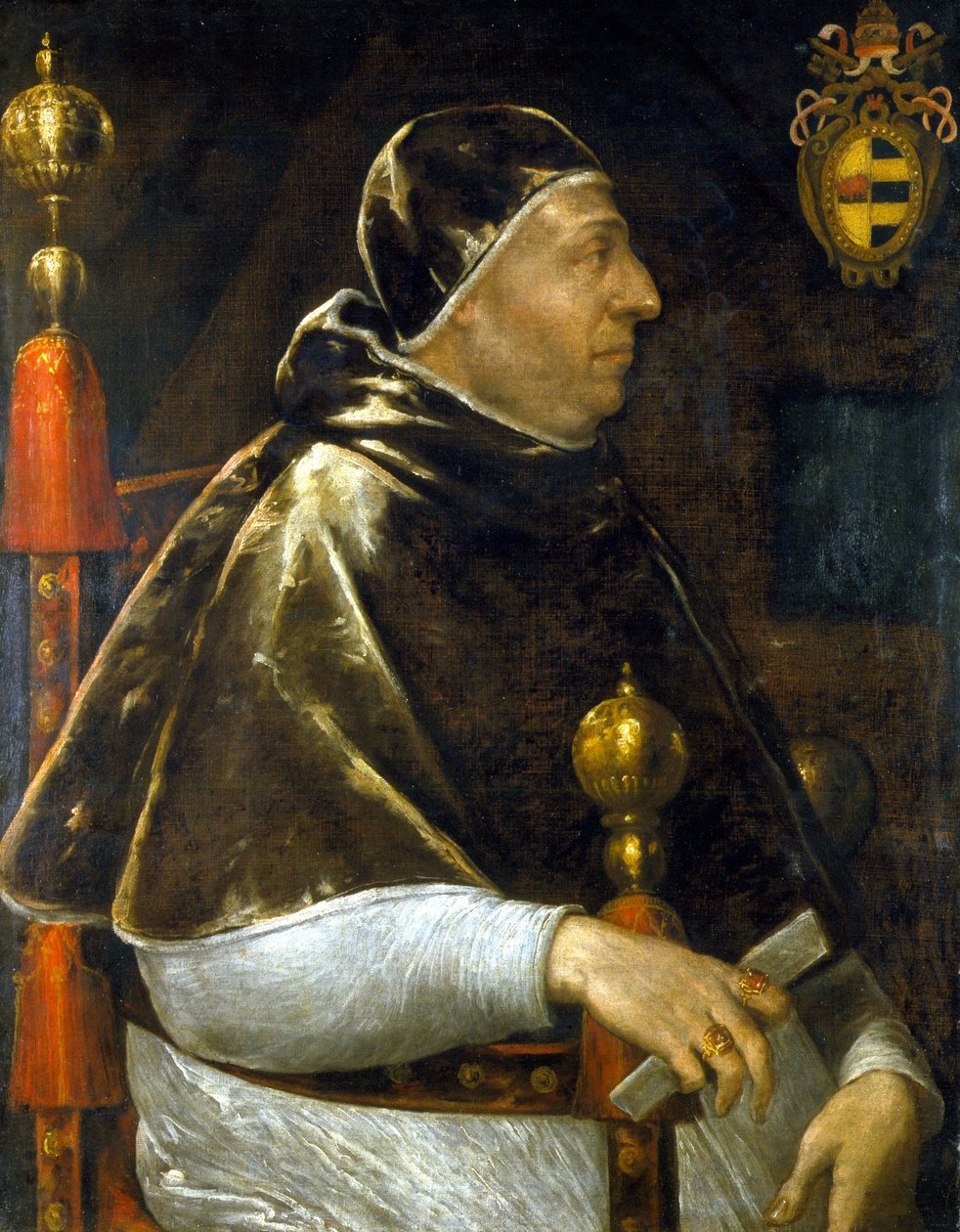 Retrato del Papa Alejandro VI (Rodrigo Borgia 1431-1503). pintura anónima. Milán. de Anonymous Anonymous