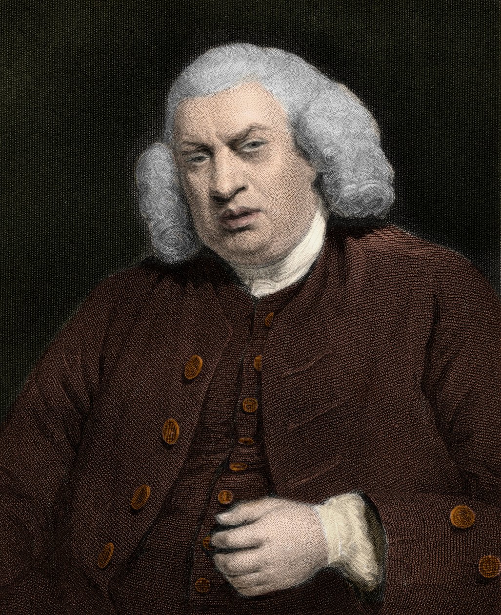 Retrato de Samuel Johnson (1709-1784), escritor inglés de Anonymous Anonymous