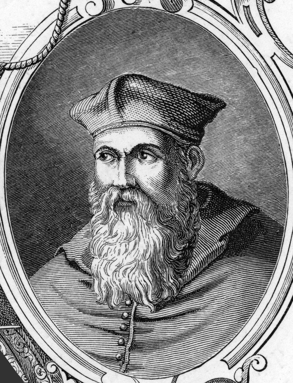 Retrato de Sebastiano Luciani llamado Sebastiano del Piombo (1485-1547) pintor italiano. Grabado de 1859 en “las galerías de Europa - Italia” por Armandaud. Colección privada. de Anonymous Anonymous