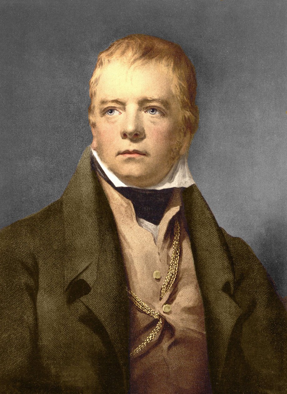 Retrato de Sir Walter Scott (1771-1832), poeta, novelista e historiador escocés de Anonymous Anonymous