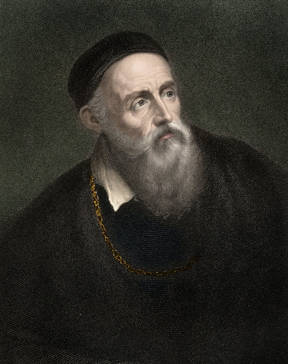 Retrato de Tiziano (1490-1576) de Anonymous Anonymous