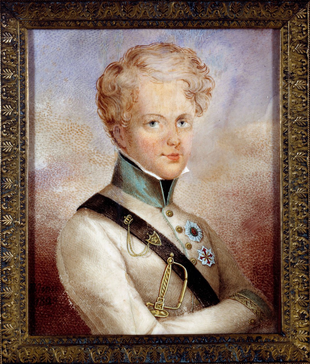 Retrato del Rey de Roma Napoleón II, Duque de Reichstadt (1811-1832) hijo del Emperador Napoleón I (1769-1821) Pintura anónima. 1829 Colección privada de Anonymous Anonymous