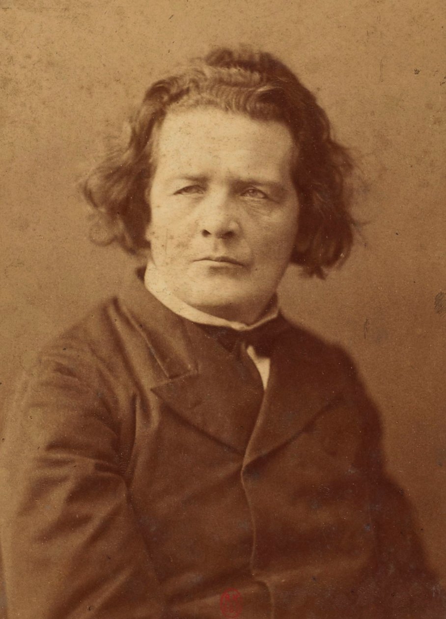 Retrato del compositor Anton Rubinstein (1829-1894), Anónimo. Foto de albúmina. Colección privada de Anonymous Anonymous