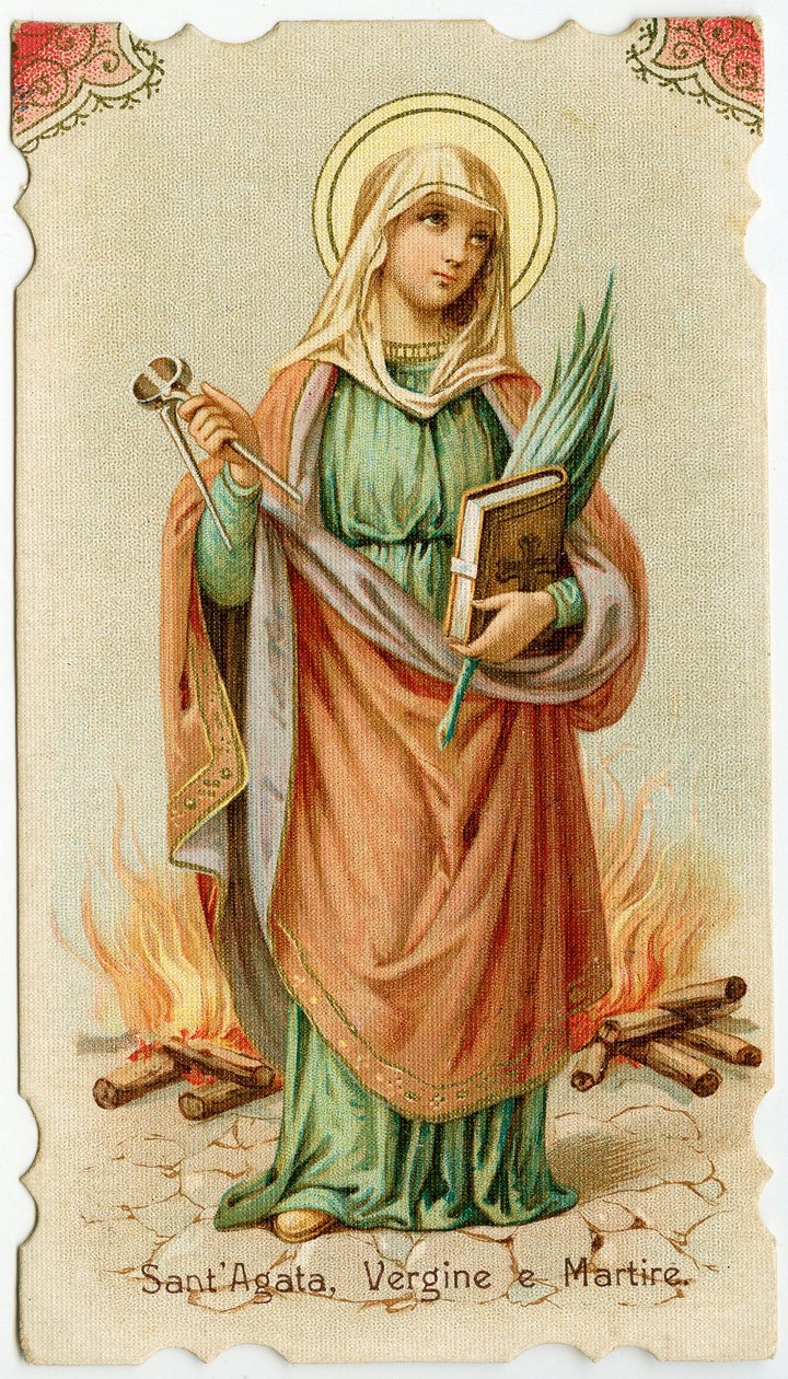 Santa Águeda de Sicilia (grabado) de Anonymous Anonymous