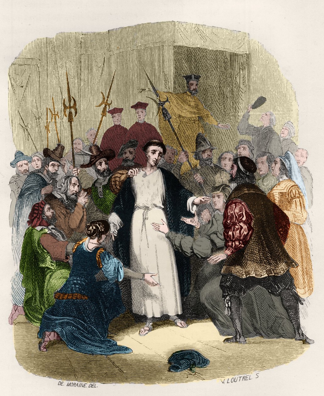 San Juan de Ávila (Beato Juan de Ávila) (1499-1569) acusado de herejía por la inquisición en el siglo XVI. Ilustración en “Misterios de la Inquisición y otras sociedades secretas de España” por Victor de Fereal, Suberwick, Manuel Galo de Cuendias de Anonymous Anonymous