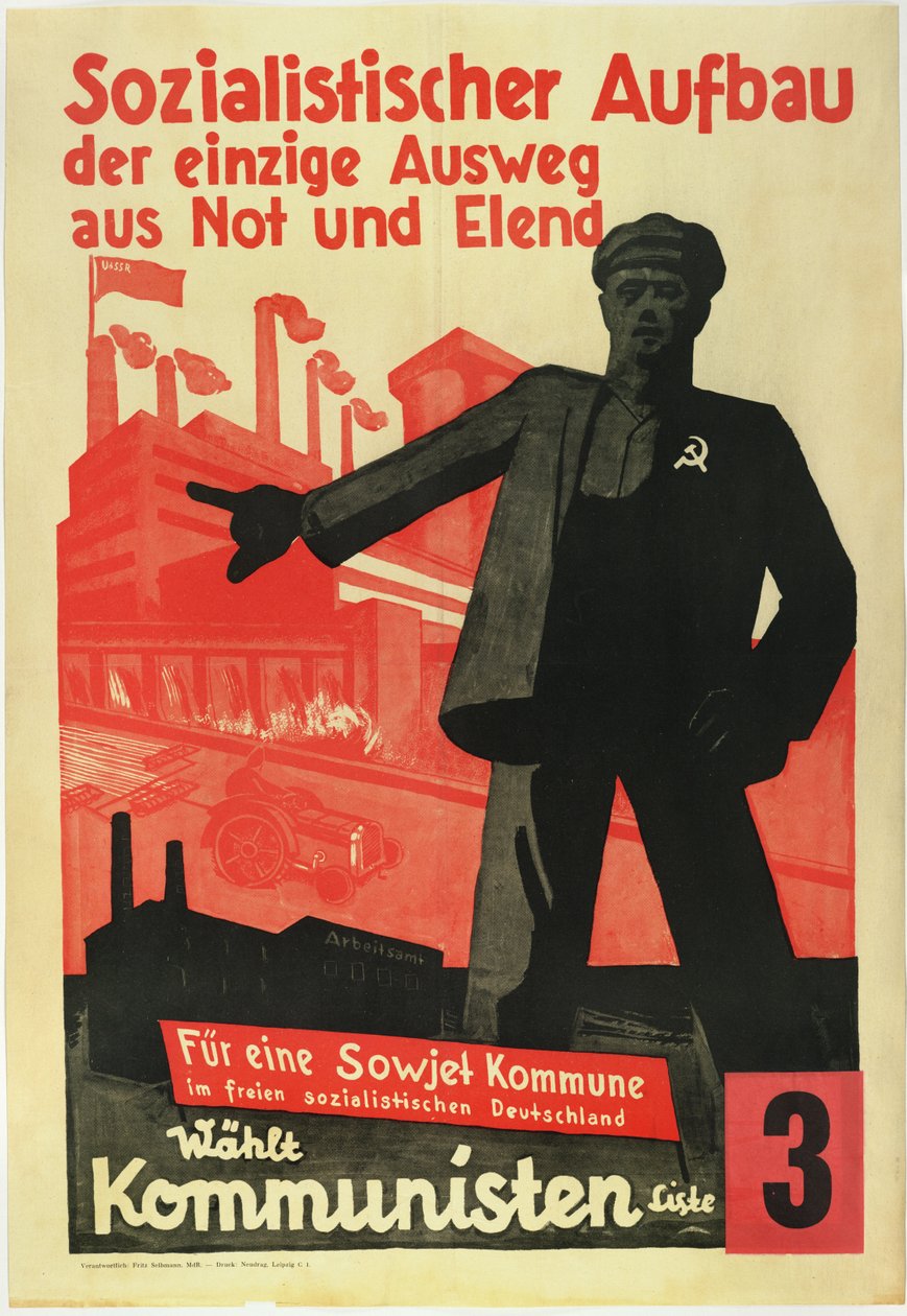 Construcción socialista, la única salida de la pobreza y las dificultades. ¡Por una comuna soviética en una Alemania socialista libre! de Anonymous Anonymous