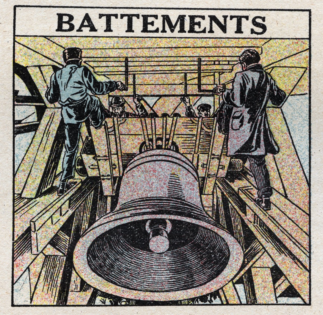 Energía sonora: interferencia de sonidos observada al escuchar el latido de un abejorro. Ilustración anónima de 1925. Colección privada. de Anonymous Anonymous