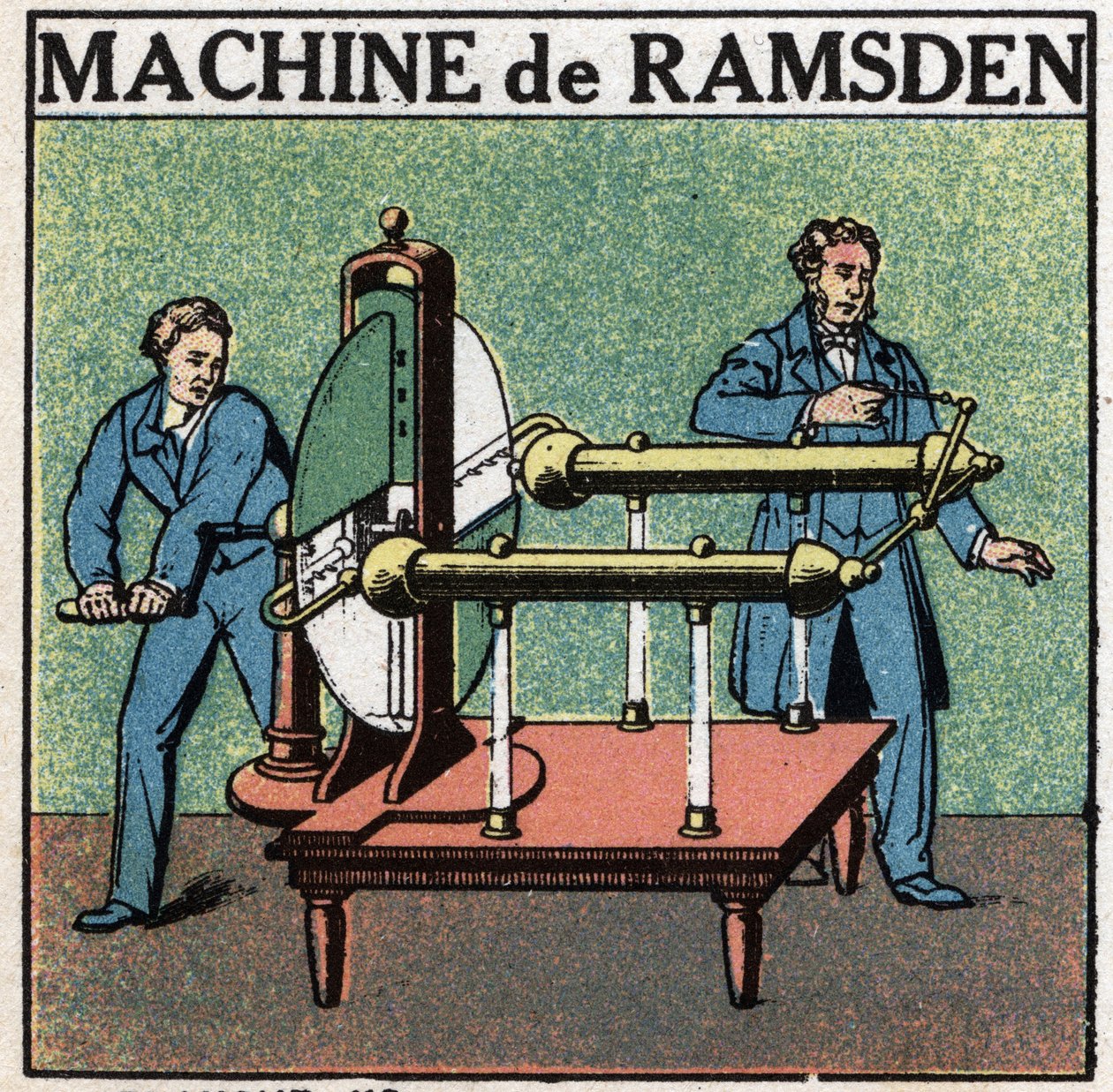Máquinas estáticas: máquina de adición. Máquina de Jesse Ramsden (1735-1800) inventada en 1768 de Anonymous Anonymous