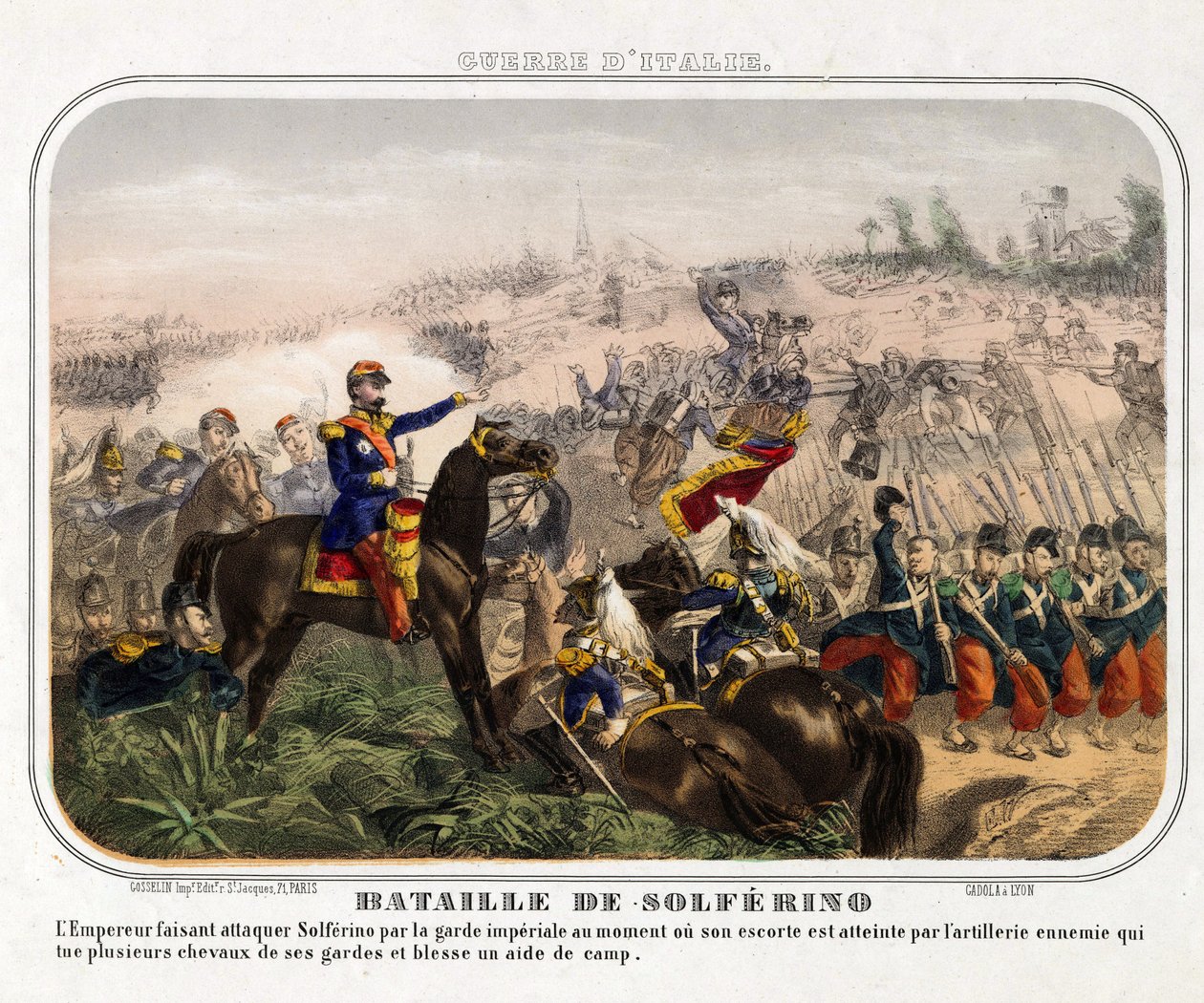 La Batalla de Solferino (24 de junio de 1859) de Anonymous Anonymous
