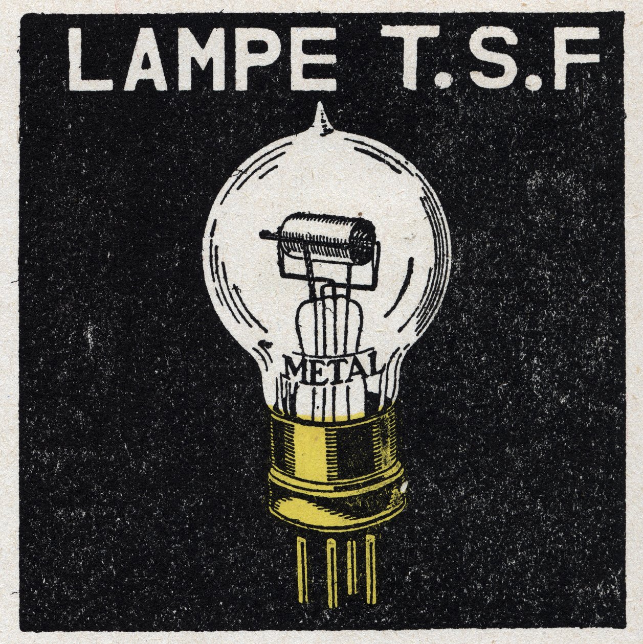 El T.S.F.: lámpara T.S.F. Ilustración anónima de 1925. Colección privada. de Anonymous Anonymous
