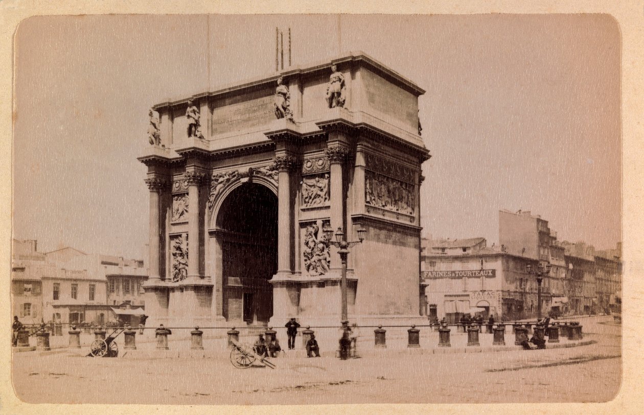 La ciudad de Marsella y sus alrededores alrededor de 1885-1890: el Arco de Triunfo, Colección privada de Anonymous Anonymous
