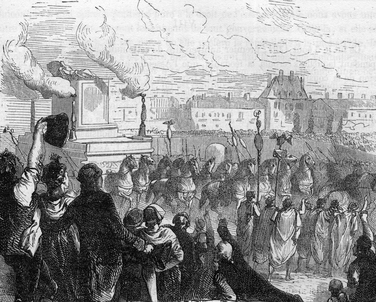 Traslado de las cenizas de Voltaire al Panteón el 11 de julio de Anonymous Anonymous