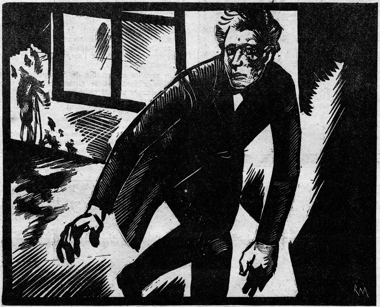 Caso Troppmann o la masacre de Pantin: Jean-Baptiste (Jean Baptiste) Troppmann (1849-1870), mecánico, condenado por el asesinato de ocho miembros de una familia en 1869. Aquí se le representa huyendo de la escena del crimen. Ilustración tomada de “Le petit de Anonymous Anonymous