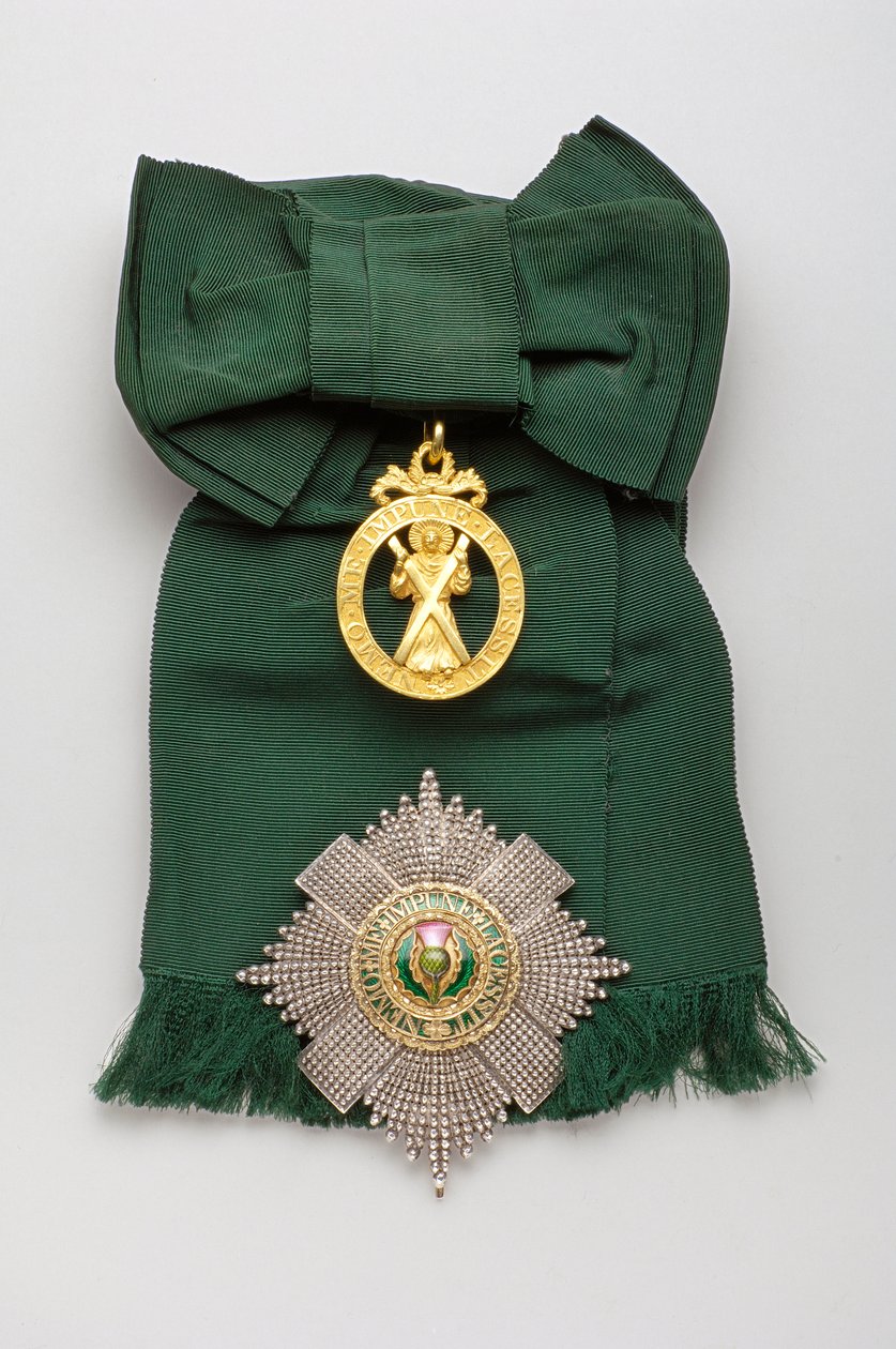 Reino Unido - Orden del Cardo - Parte superior: Insignia, modelo de prescripción, hecha por John James Eddington (Londres) de Anonymous Anonymous