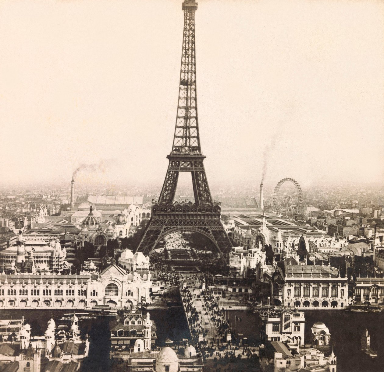 Exposición Universal de 1900 en París: Vista panorámica del Campo de Marte - colección privada de Anonymous Anonymous