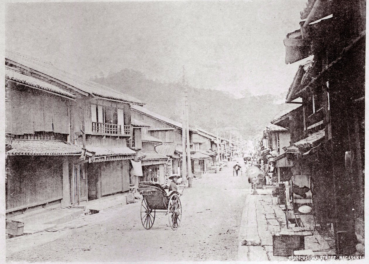Vista de una calle de un pueblo en China Fotografía de principios del siglo XX - Colección privada de Anonymous Anonymous