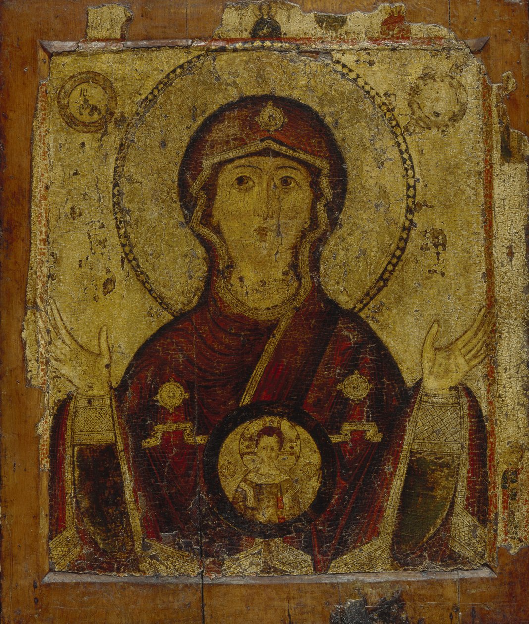 Nuestra Señora del Signo, principios del siglo XIII de Anonymous Russian icon painter