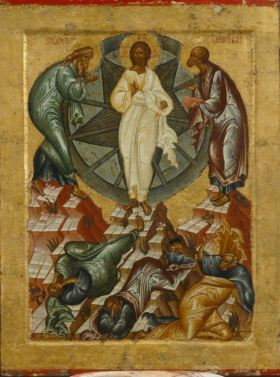 La Transfiguración de Jesús, 1497 de Anonymous Russian icon painter