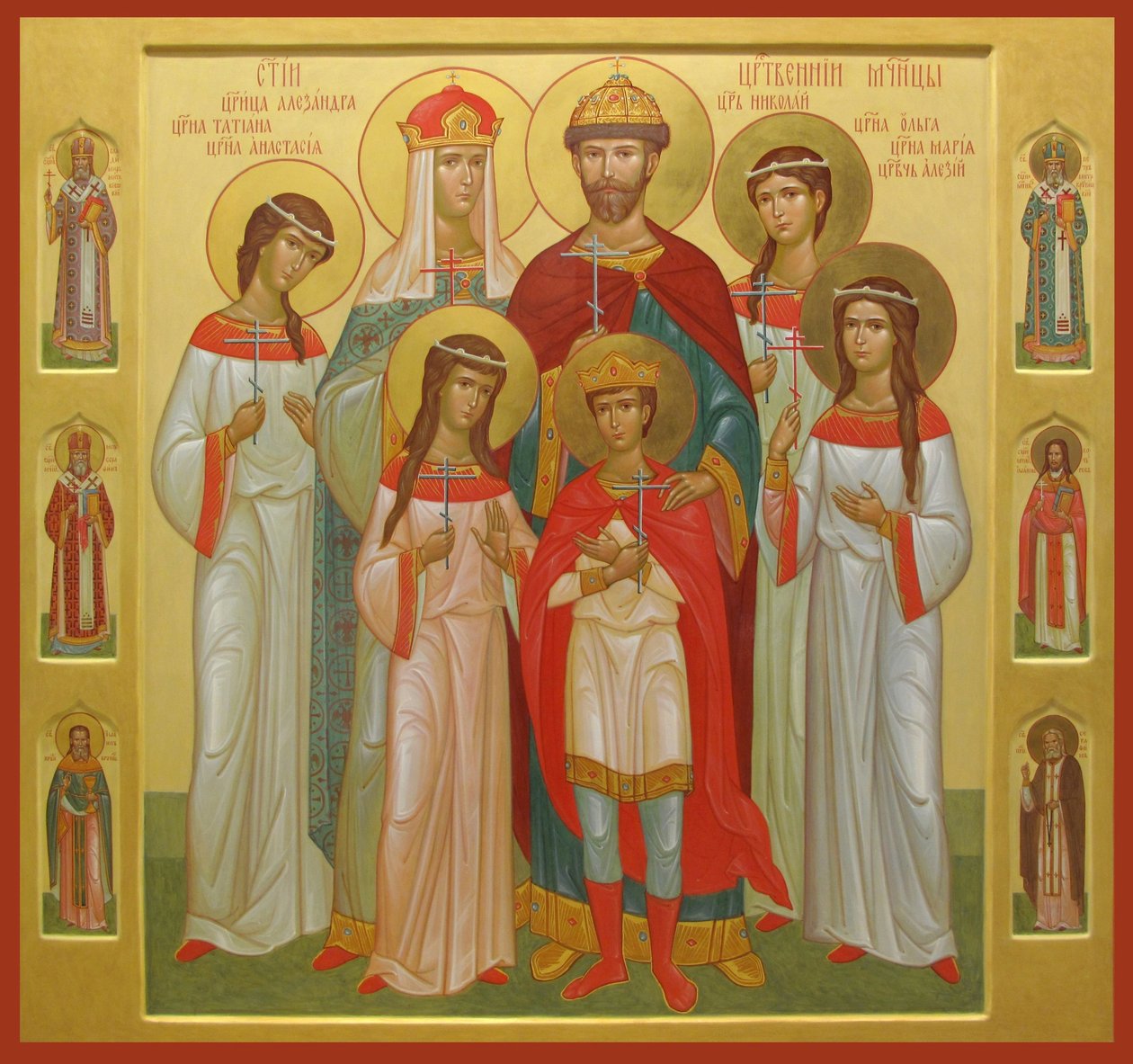 La familia asesinada del Zar Nicolás II, 2004-2007 de Anonymous Russian icon painter