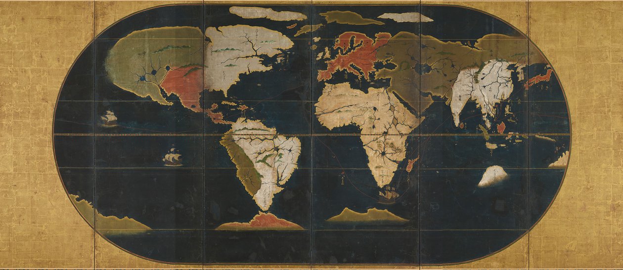 Mapa del mundo, siglo XVI de Anonymous master.