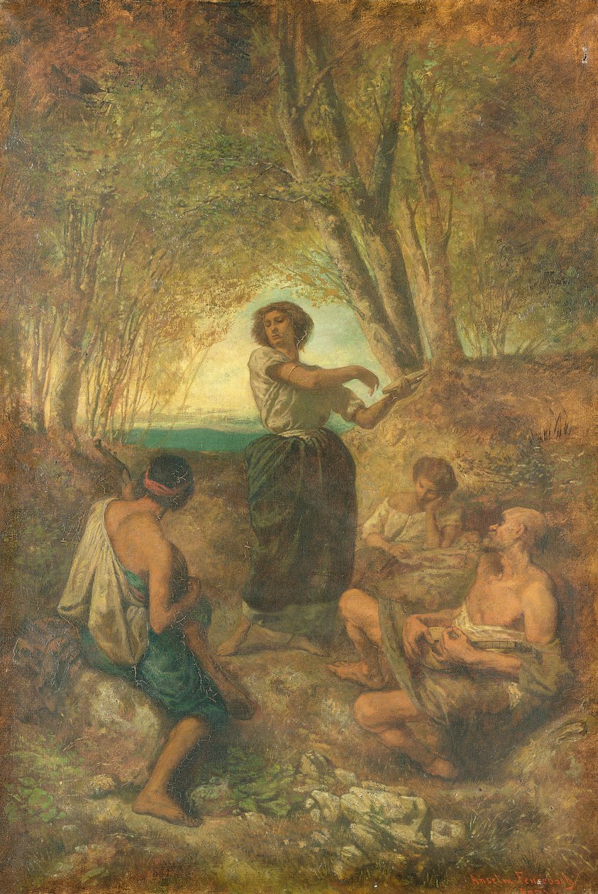 La Danza Gitana, 1853 de Anselm Feuerbach