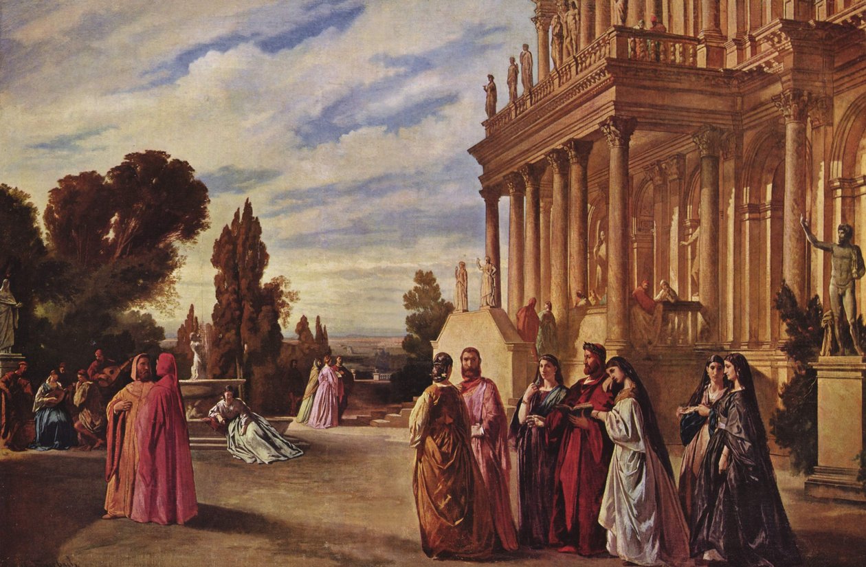 El jardín de Ariosto de Anselm Feuerbach