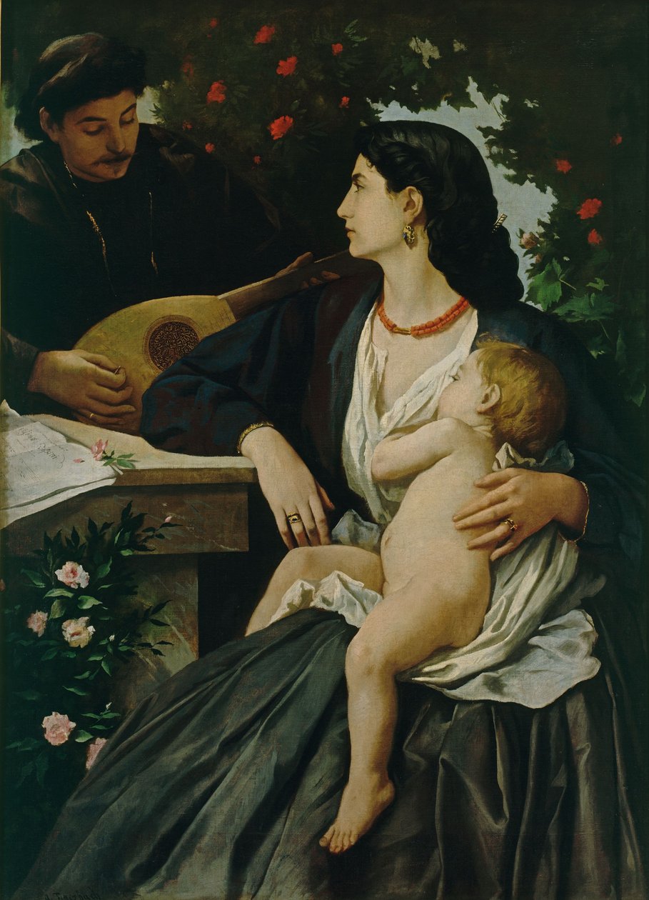 Mandolinista de Anselm Feuerbach