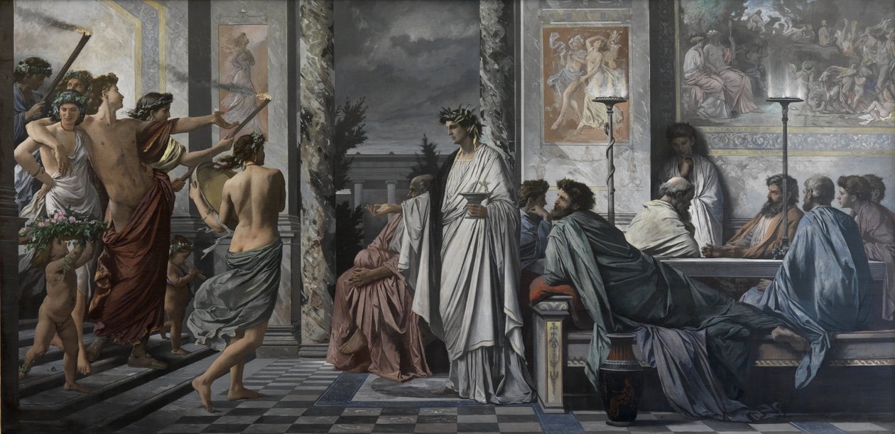 El Banquete de Platón de Anselm Feuerbach