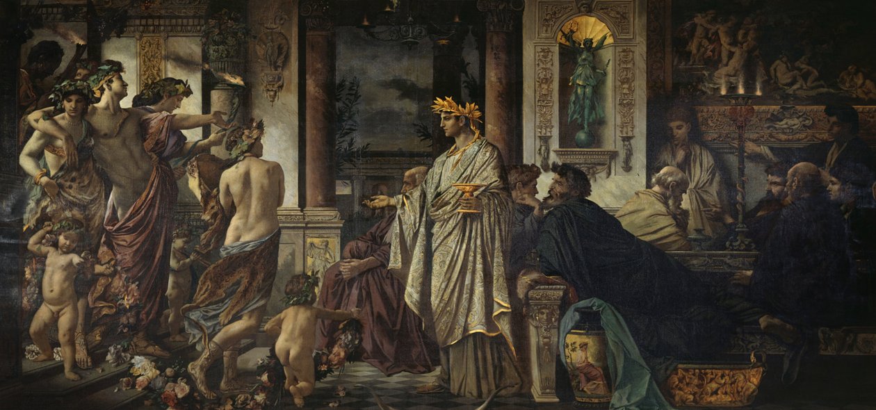 El Simposio Segunda Versión, ca 1871-1874 de Anselm Feuerbach