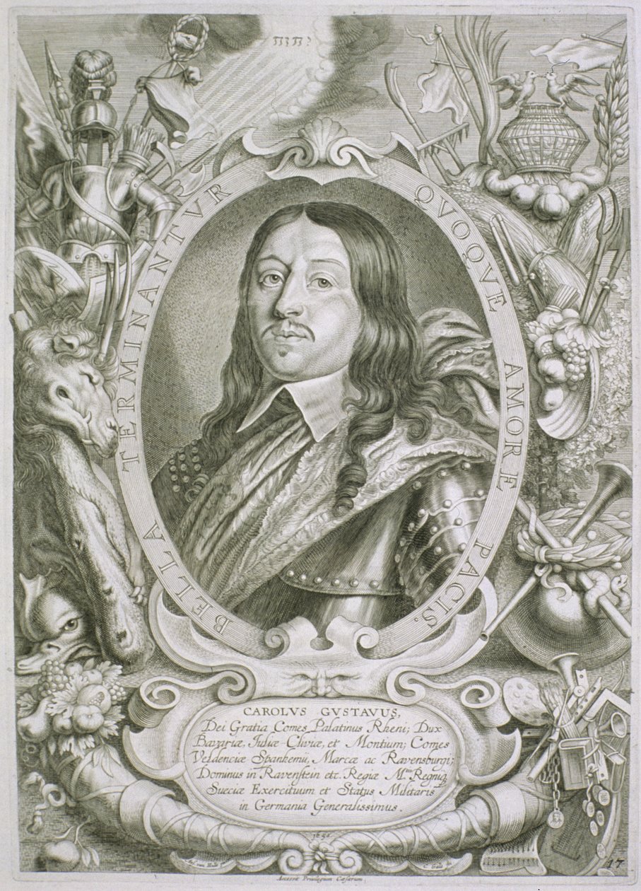 Karl X Gustav (1622-60) Rey de Suecia, de 