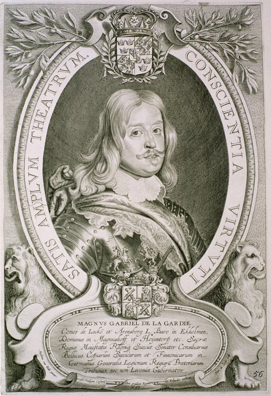Magnus Gabriel (1622-86) Conde de la Gardie, de 