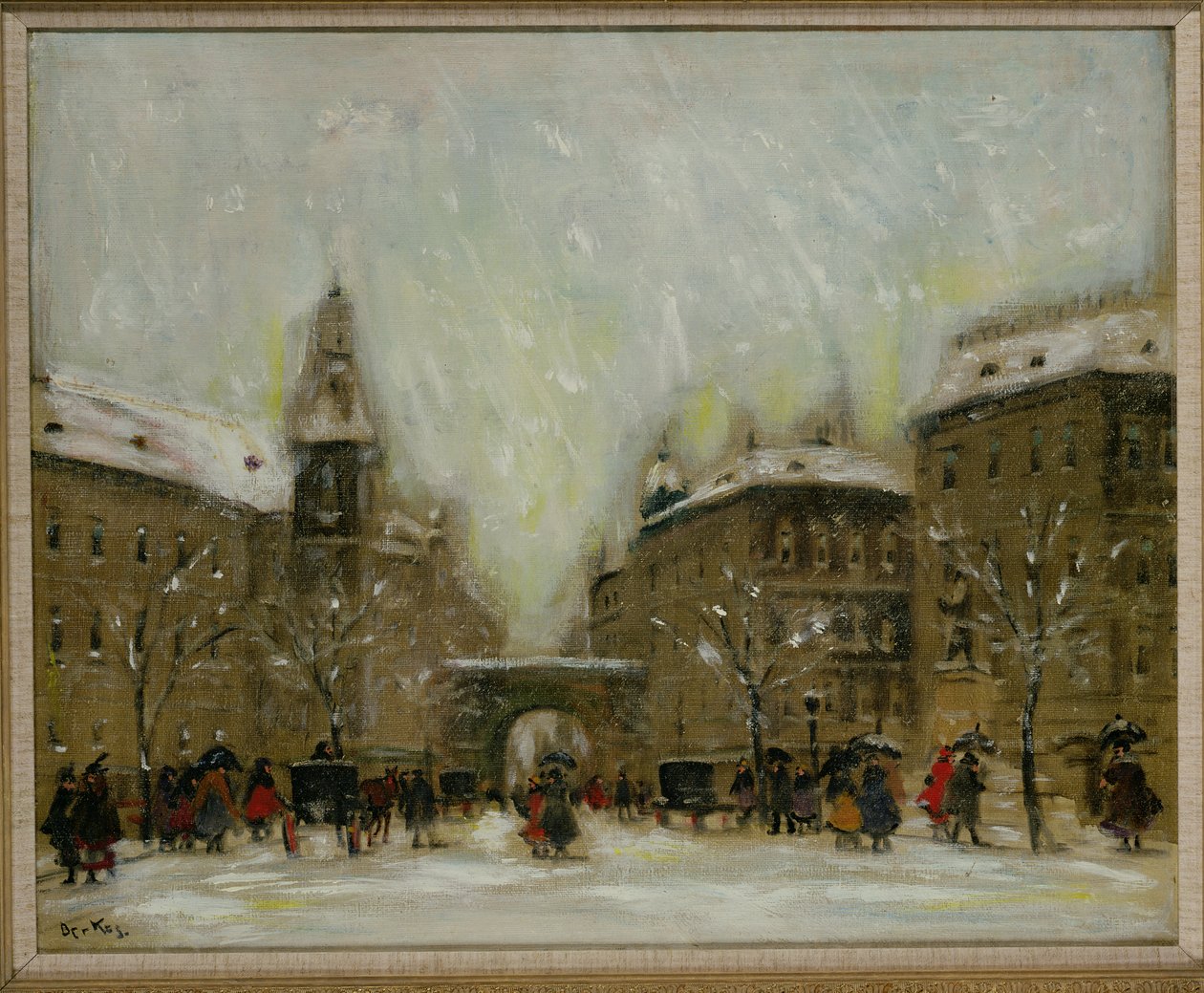 Budapest en la Nieve de Antal Berkes