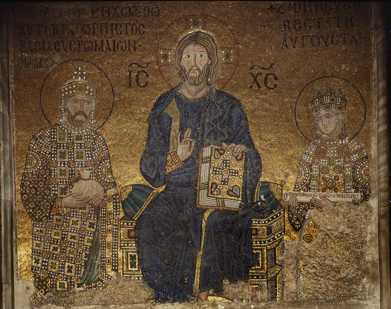 El mosaico de Zoe de Anthemius of and Miletus Isidore of Tralles