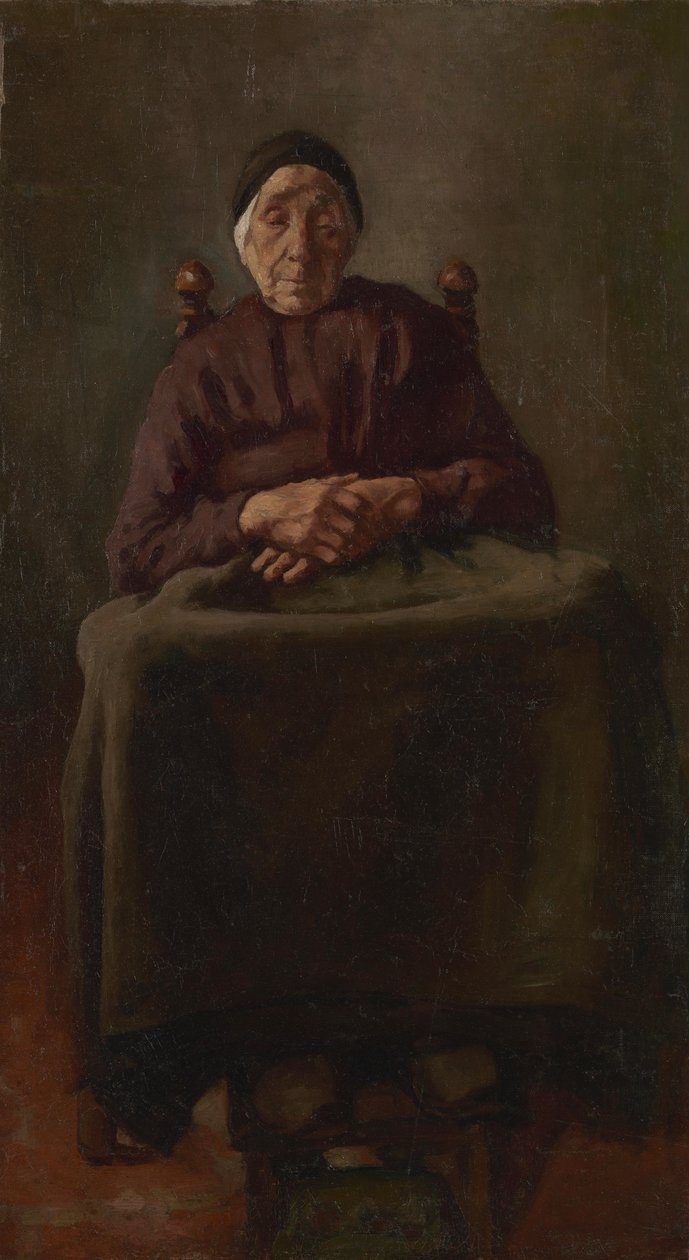 Mujer anciana de Drenthe de Anthon van Rappard